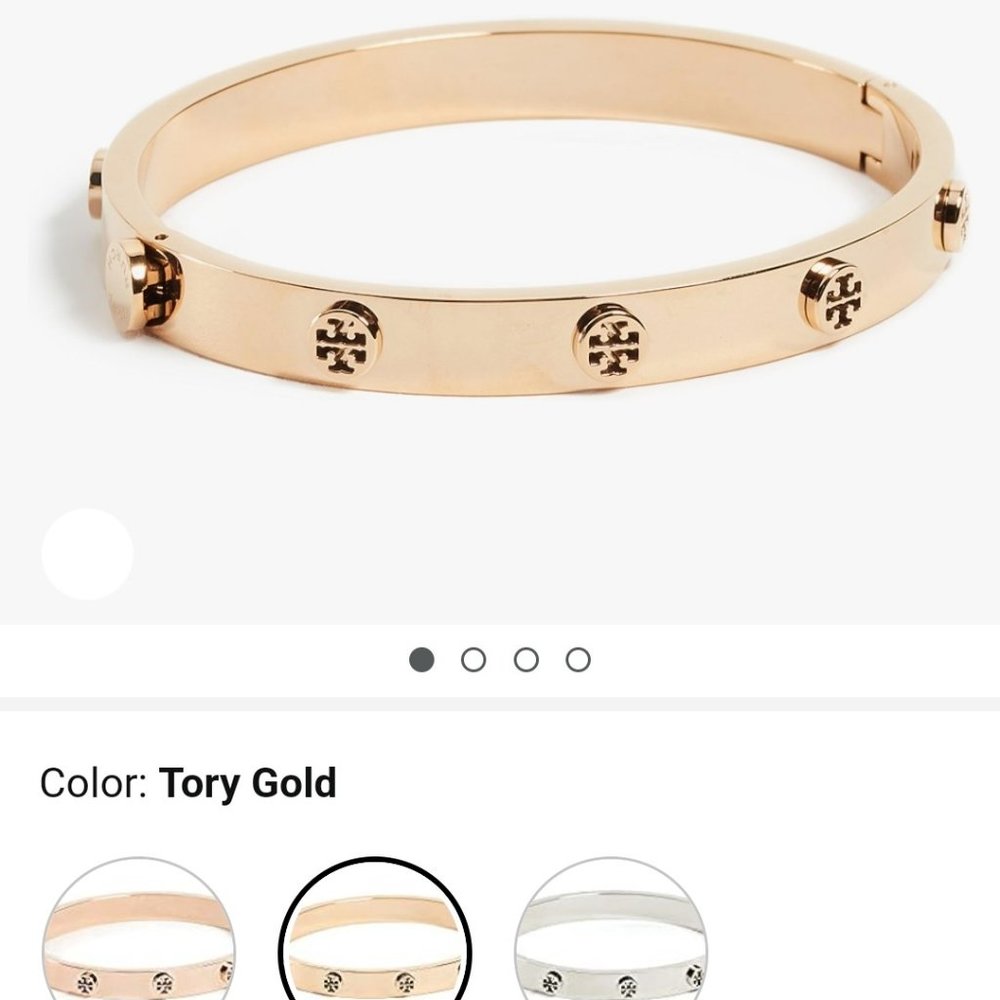 TORY BURCH  MILLER STUD HINGE BRACELET, 7MM